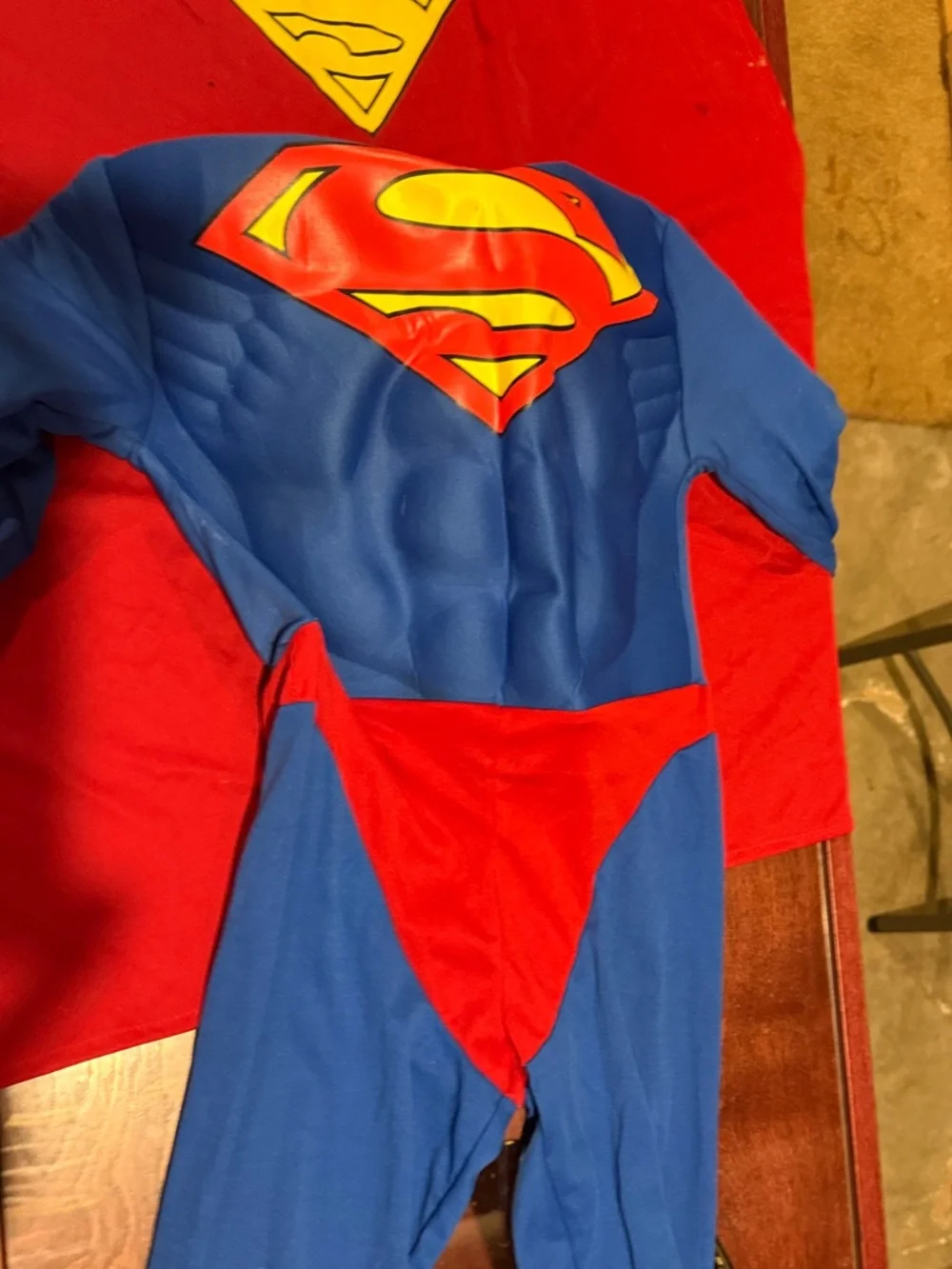 Blue and Red Kids Superhero Costume - Classic Emblem